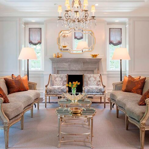 مرآة حائط مزخرفة ذهبية، مرآة غرفة معيشة كبيرة مقاس 40 بوصة × 28 بوصة مع زجاج مشطوف، مرآة عصرية للحمام والممر وغرفة النوم وغرفة الطعام in Kuwait