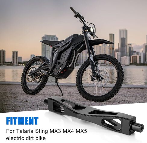 دعامة دعامة للقدم MX3 MX4 - حامل دعامة للدراجة النارية PSLER مسند معزز لـ Talaria Sting MX5 ملحقات أجزاء الدراجة الترابية الكهربائية من سبائك الألومنيوم باللون الأسود in Saudi Arabia
