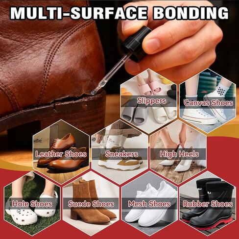غراء الأحذية، طقم إصلاح نعل غراء الأحذية، غراء نعل الأحذية الاحترافي لإصلاح الأحذية والنعل، غراء إصلاح الأحذية للأحذية طويلة الرقبة والأحذية الرياضية والكعب وأحذية المشي لمسافات طويلة والجلود والأحذية الرياضية، مقاوم للماء ومرن شفاف in Kuwait
