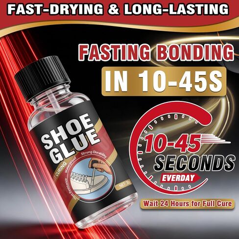 غراء الأحذية، طقم إصلاح نعل غراء الأحذية، غراء نعل الأحذية الاحترافي لإصلاح الأحذية والنعل، غراء إصلاح الأحذية للأحذية طويلة الرقبة والأحذية الرياضية والكعب وأحذية المشي لمسافات طويلة والجلود والأحذية الرياضية، مقاوم للماء ومرن شفاف in Kuwait