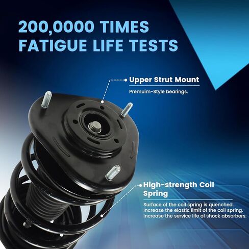 2PCS Front Struts Complete Assembly w/Coil Spring Shock Absorber Compatible with Toyota Corolla 2003 2004 2005 2006 2007 2008, Suspension Struts Replace 172114 172115 Left & Right in Kuwait