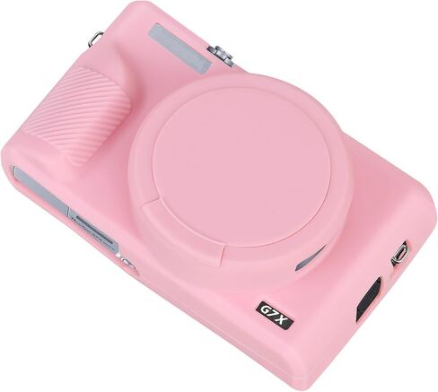 BOVKE Silicone Camera Case for Canon Powershot G7 X Mark III Digital Camera, G7 X Mark iii Camera Soft Case Cover Mark iii Rubber Camera Sleeve with Removable Lens Cover, Black in Kuwait