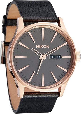 حزام ساعة Nixon BA009-3403-00 قابل للتبديل بمسافة 23 مم، مصنوع من جلد مدبوغ نباتيًا باللون الأسود مع مشبك من الفولاذ المقاوم للصدأ مع فتحة حزام مصنوعة من الجلد الأصلي، أسود، 23 مم، حزام in Saudi Arabia