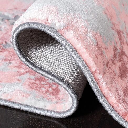 مجموعة SAFAVIEH Meadow Collection مقاس 2 × 11 بوصة باللون الرمادي الفاتح MDW573G سجادة حديثة تجريدية غير قابلة للتساقط في بهو غرفة المعيشة والمطبخ in Saudi Arabia