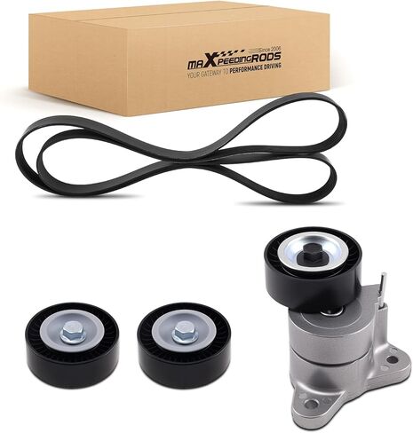 maXpeedingrods Serpentine Belt Tensioner idler Pulley Kit for Chrysler 200 Dodge Avenger Caliber Journey Jeep Compass Patriot Sebring 2007-2017 2.0L 2.4L 39053 36322 in Saudi Arabia