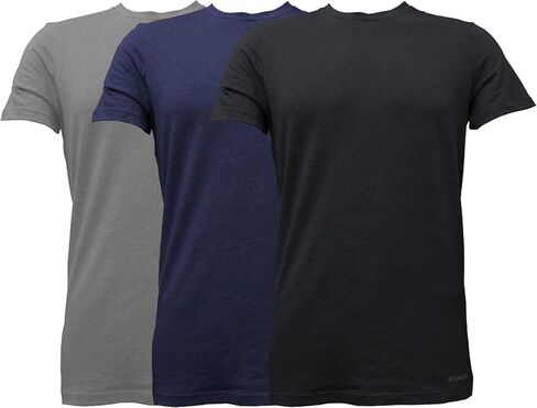 Columbia Men's Cotton/Stretch Crew Tee 3 Pack Solid in Saudi Arabia