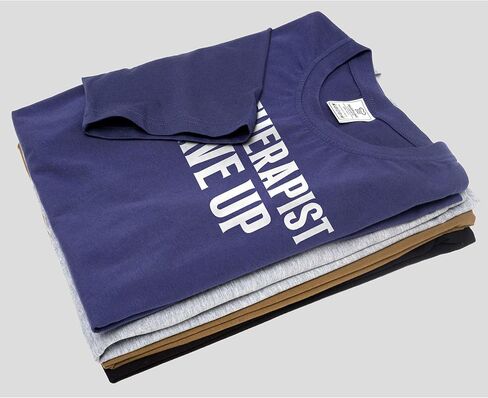Men's Funny My Therapist gave up T-Shirt Humorous Therapy Good Mood tee Shirt in Saudi Arabia