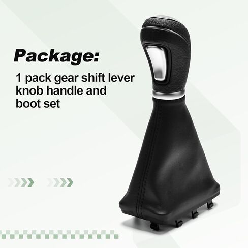 Gear Shift Lever Knob Handle and Boot Set Compatible with 2014-2016 Hyundai Elantra 2013-2017 Elantra Gt Replace 467204V300 46720-4V300 in Kuwait