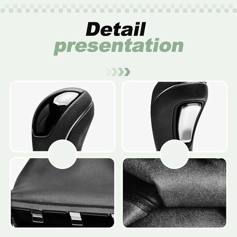 Gear Shift Lever Knob Handle and Boot Set Compatible with 2014-2016 Hyundai Elantra 2013-2017 Elantra Gt Replace 467204V300 46720-4V300 in Kuwait
