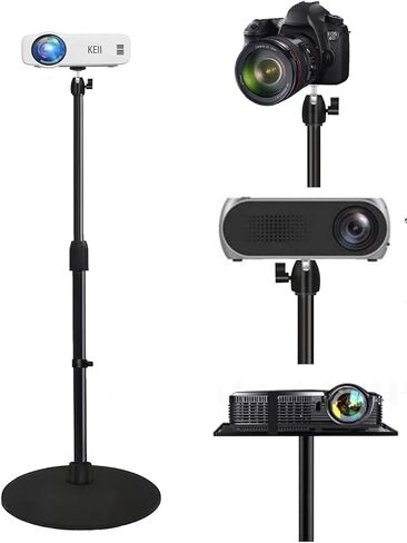 حامل جهاز عرض صغير، حامل أرضي لجهاز عرض ثابت بجانب سرير الأريكة، ارتفاع قابل للتعديل 31-62 بوصة، هيكل مطور ومعزز، ينطبق على حامل صينية جهاز العرض، والكاميرات الرقمية in Kuwait