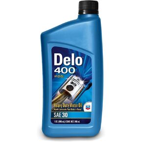 Chevron Delo 400 SAE 30 Heavy Duty Conventional Diesel Engine Oil - 1 Quart, Pack of 6 in Kuwait