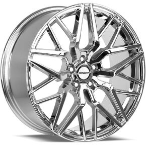 عجلة زنبركية مخصصة من SHIFT WHEELS - 20x8.5، 35 إزاحة، نمط مسمار 5x114.3، محور 73.1 ملم - حافة من الكروم in Kuwait