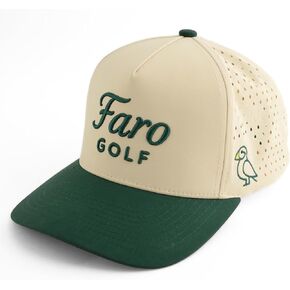 Golf Hat for Men and Women - Adjustable Snapback Cap with Flexible Fit - Lightweight, Breathable, and Sweat Resistant - OSFA Cream in Saudi Arabia
