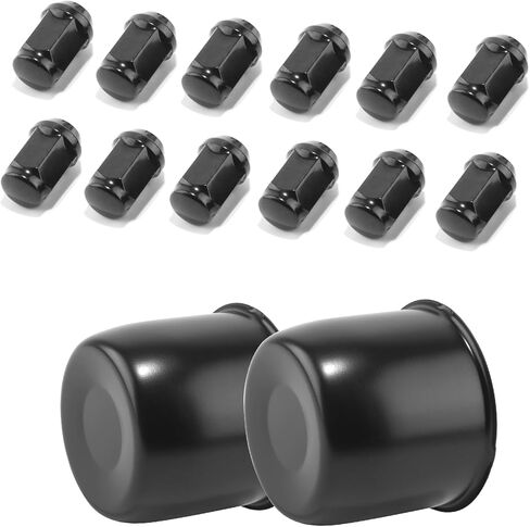 أغطية مركزية مكونة من قطعتين للدفع من خلال أغطية مركزية ومجموعات عروة عجلة المقطورة - أغطية مركزية للعجلات مقاس 4.25 بوصة غطاء عجلة من الكروم غطاء محور من الفولاذ الكربوني مع 12 صواميل من الكروم من قطعة واحدة لشاحنة RV in Kuwait