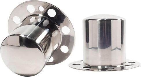 2Pcs 4.9inch Stainless Wheel Center Caps for 8 Lug Eagle Alloys Dually Wheel Rim 134-1 134, 4.9" Shaft 8.46" Flange Hub Cap Chrome Front Wheel Cover in Saudi Arabia