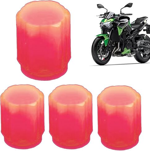 4X Glow in The Dark Air Caps Cover - Car Tire Valve Covers - Dustproof Car Tire Air Cap, Wheel Valve Cover for Truck, Motorcycle in Saudi Arabia