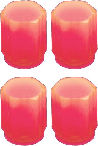4X Glow in The Dark Air Caps Cover - Car Tire Valve Covers - Dustproof Car Tire Air Cap, Wheel Valve Cover for Truck, Motorcycle in Saudi Arabia
