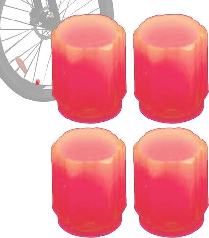 4X Glow in The Dark Air Caps Cover - Car Tire Valve Covers - Dustproof Car Tire Air Cap, Wheel Valve Cover for Truck, Motorcycle in Saudi Arabia