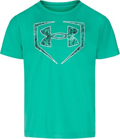 تي شيرت برسوم أساسية بأكمام قصيرة للأولاد من Under Armour، خفيف الوزن ومسامي، مقاس مريح، Green Mode Frost، 5 in Saudi Arabia