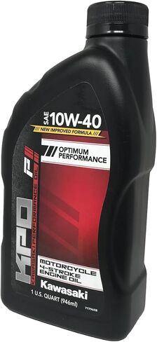 أربع عبوات متوافقة مع زيت Kawasaki KPO Motorcycle 4-Stroke 10W-40 K61021-101-01Q الذي يحتوي على أربعة كوارتات وقمع in Saudi Arabia