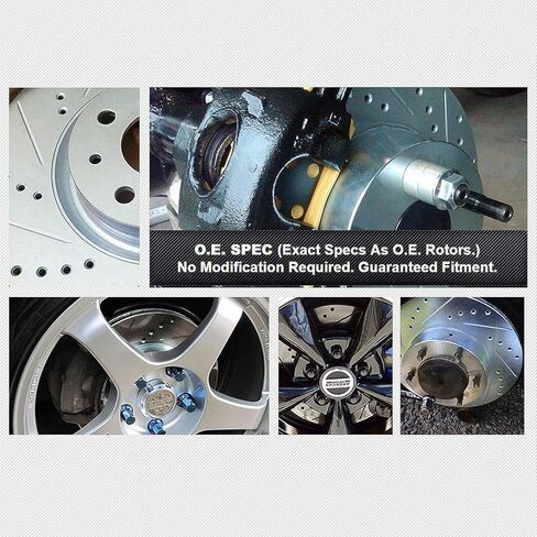 PowerSport Rear Brakes and Rotors Kit |Rear Brake Pads| Brake Rotors and Pads| Ceramic Brake Pads and Rotors - BLCR.66053.02 in Saudi Arabia