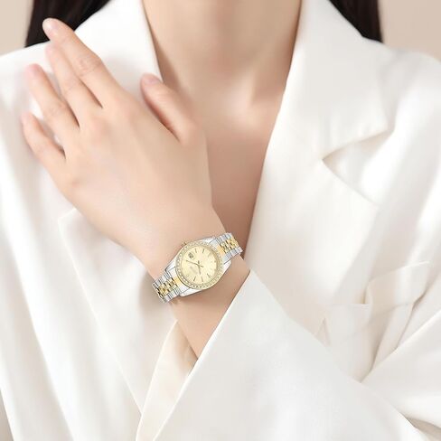 Watches for Women,2612 Quartz Watch with Date, Waterproof Elegant Ladies Wristwatch for Daily Work, Dress, Business & Gift Giving in Saudi Arabia