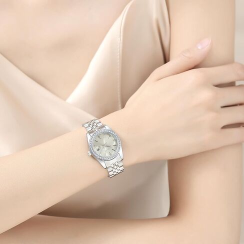 Watches for Women,2612 Quartz Watch with Date, Waterproof Elegant Ladies Wristwatch for Daily Work, Dress, Business & Gift Giving in Saudi Arabia