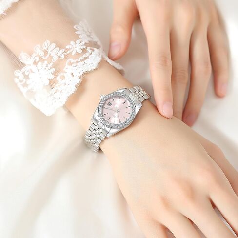 Watches for Women,2612 Quartz Watch with Date, Waterproof Elegant Ladies Wristwatch for Daily Work, Dress, Business & Gift Giving in Saudi Arabia