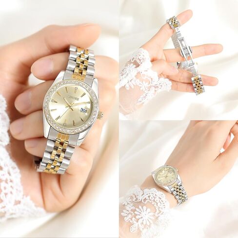 Watches for Women,2612 Quartz Watch with Date, Waterproof Elegant Ladies Wristwatch for Daily Work, Dress, Business & Gift Giving in Saudi Arabia