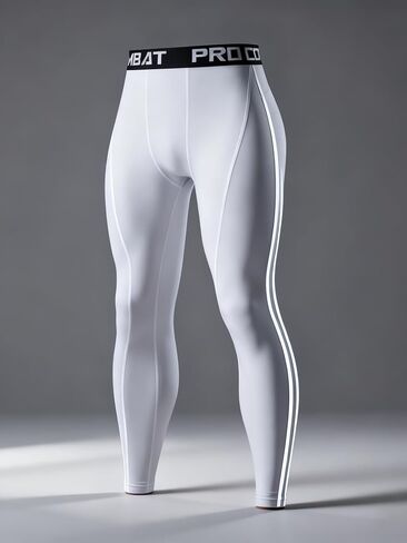 Men's Compression Pants, Workout Base Layer Tights with Moisture Wicking, Elastic Waistband for Running Training & Gym in Saudi Arabia