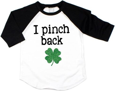 St. Patrick's Day Outfits for Girls and Boys, I Pinch Back, Kids and Toddler Shirt in Saudi Arabia