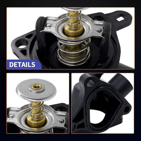 HiSport Engine Coolant Thermostat Housing Assembly 19320-PNA-003 19301-PNA-003 Compatible with Acura RSX 2002-2006,Replacement for Honda Civic 2002-2005 CR-V 2002-2006 2.0L L4 in Saudi Arabia