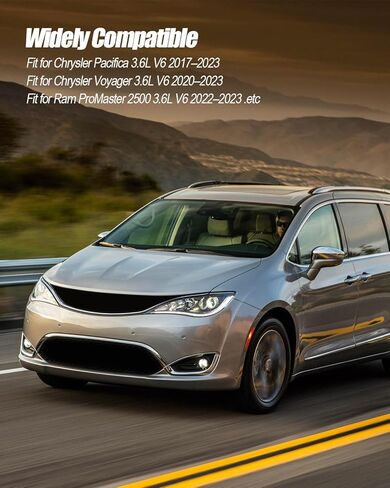 Aluminum Engine Thermostat Housing Assembly with Sensors Fit for Chrysler Pacifica 2017-2023 Voyager 2020-2023 Ram ProMaster 1500 2500 3500 2022-2023 Replace 902-3114 68217305AE 68217305AG 68217305AD in Kuwait