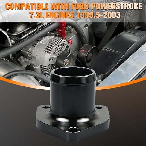 غلاف ترموستات مع مانع للتسرب متوافق مع Ford Powerstroke 7.3L 1999.5-2003 ألومنيوم in Kuwait