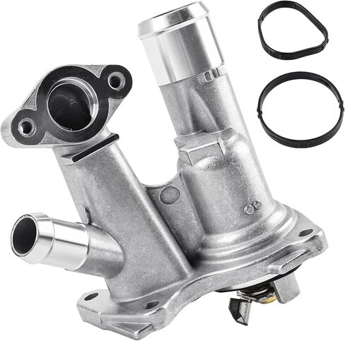 WMPHE Upgrade Aluminum Engine Coolant Thermostat Housing Assembly Compatible with 2011-2016 Chevy Cruze 2013-2020 Trax Sonic Buick Encore, Replacement for 55565336 55579010 902-808 25200455 in Kuwait