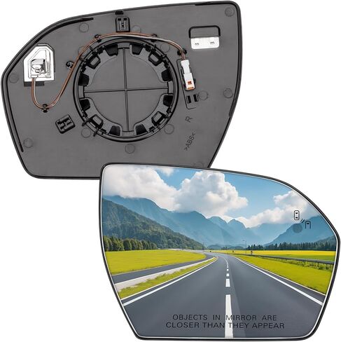 Passenger Side Mirror Replacement for Ford Expedition 2018 2019, for Lincoln Navigator 2018 2019 - Right Side Rear View Mirrors Glass with Heated & Blind Spot in Saudi Arabia
