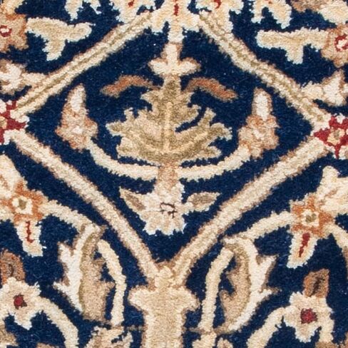 SAFAVIEH Persian Legend Collection Area Rug - 6' Round, Blue & Gold, Handmade Traditional Wool, Ideal for High Traffic Areas in Living Room, Bedroom (PL819C) in Saudi Arabia