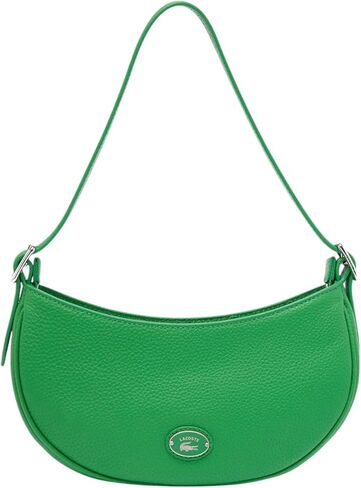 Lacoste Women's Top Grain Leather Halfmoon Shoulder Bag in Saudi Arabia