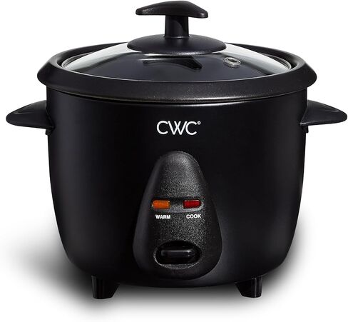 COOK WITH COLOR 6 Cup Rice Cooker 300W - Effortless Cooking and Perfectly, Cooks 3 Cups of Raw Rice for 6 Cups of Cooked Rice, Black in Kuwait
