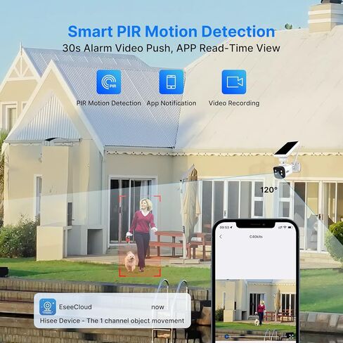 Hiseeu 3MP 2K Wireless Security Camera System, Indoor/Outdoor, Motion Detection, 2-Way Audio, IP66 Waterproof, 32GB SD Card, Compatible with Alexa – Home/Office Surveillance in Kuwait