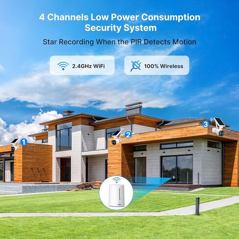 Hiseeu 3MP 2K Wireless Security Camera System, Indoor/Outdoor, Motion Detection, 2-Way Audio, IP66 Waterproof, 32GB SD Card, Compatible with Alexa – Home/Office Surveillance in Kuwait