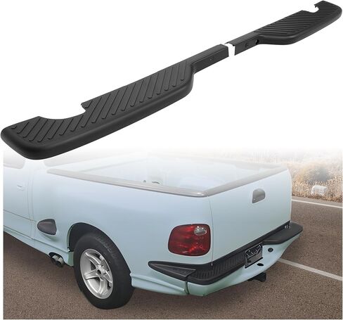 وسادة خطوة للمصد الخلفي من HECASA متوافقة مع 1997-2004 Ford F150 F250 Heritage Flareside Plastic (PP) أسود in Saudi Arabia