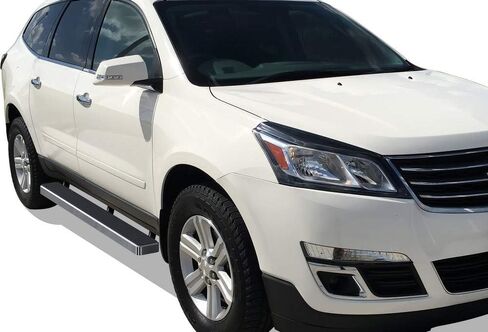 لوحة الجري الفولاذية HD Ridez مقاس 5 بوصات مصقولة متوافقة مع Chevy Traverse 2007-2017 وBuick Enclave 2007-2009 (باستثناء Denali) (قضبان جانبية لخطوات Nerf Bar) in Saudi Arabia
