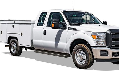 طراز لوحات الجري السوداء APS متوافق مع Ford F250 F350 Super Duty 1999-2016 Extended Cab (Nerf Bars Side Steps Side Bars) in Saudi Arabia
