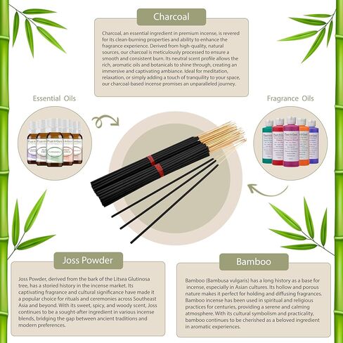 Top 5 Jumbo Incense Sticks Variety Set Bulk 150 Pack - 19" Sticks, 5 Bundles of 30 Sticks Per Bundle - Dragons Blood, Frankincense and Myrrh, Lavender, Nag Champa, and Sandalwood. in Saudi Arabia