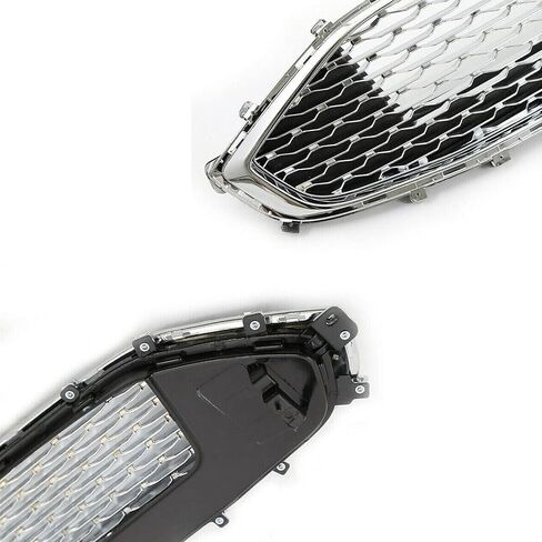 SINLEYON Front Bumper Grille Chrome Hood Upper Honeycomb Replacement for 2019 2020 Fusion L6 in Saudi Arabia