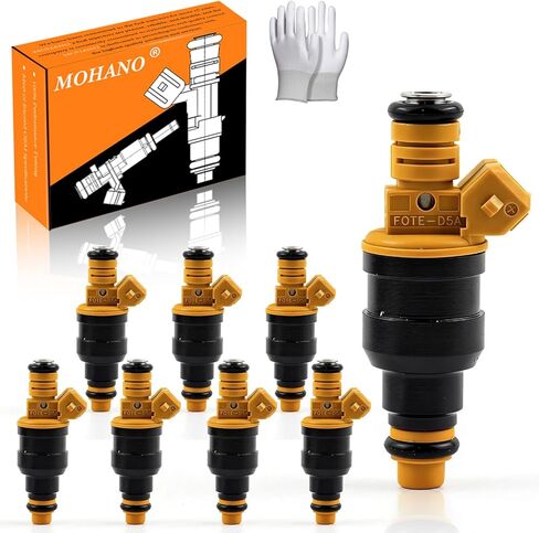 Engine Fuel Injector Kits for Ford, Lincoln, Mercury Vehicles 4.6L 5.0L 5.4L 5.8L E150, E250, E350, F150, F250, F350, Mustang Set of 8 Fuel Injectors OE # 0280150943, 0280150939, 0280150909 in Kuwait