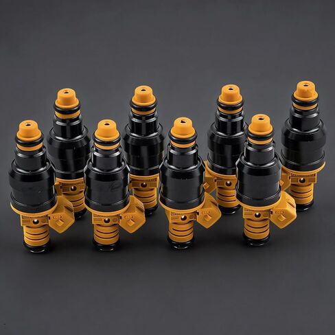 Engine Fuel Injector Kits for Ford, Lincoln, Mercury Vehicles 4.6L 5.0L 5.4L 5.8L E150, E250, E350, F150, F250, F350, Mustang Set of 8 Fuel Injectors OE # 0280150943, 0280150939, 0280150909 in Kuwait