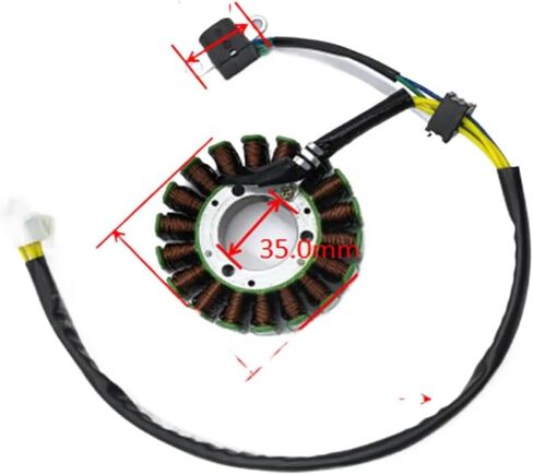 Magnetic Motor Magneto Stator 93mm Compatible With LINHAI 260cc ATV 300- ATV 400-2D 400 CUV Quad GO KART 24001 in Saudi Arabia