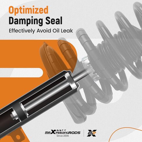 maxpeedingrods 171492 171493 K90345 دعامة خلفية ووصلة قضيب Sway لسيارة Toyota Camry Lexus ES300 2002-2003، 4 قطع دعامة ممتصة للصدمات مع مجموعة وصلة زنبركية ملفوفة in Saudi Arabia